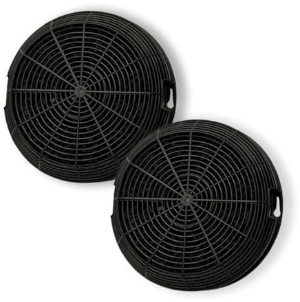 DL SERVICE Filtro Carbone Attivo Cappa Aspirante, compatibile con Elica F00478 tipo 47, Whirlpool 484000008784, AEG Electrolux 50292969008, Ø15,5 cm, confezione 2 PEZZI