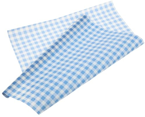 Ipetboom Beeswax Food Wrap Roll Set Blue Checkered Portable Food Wrapping Paper Oil-proof Preservation Paper for Kitchen Storage