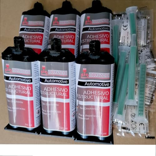 6x Adhesivo Estructural Epoxi Bicomponente 2 Componentes SIO Bond 50 ml.