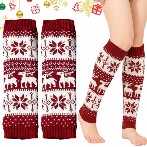 Hpbaggy Damen Beinstulpen, Gestrickte Beinwärmer, Stulpen Damen Lange Winter Legwarmer, für Ballett Fitness Yoga Frauen