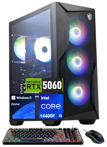 MSI Codex R2 B14NVL5-449US, Intel Core i5-14400F, 32GB DDR5, 2TB M.2 NVMe Gen4 SSD, NVIDIA GeForce RTX 5060, Win11H (Renewed)