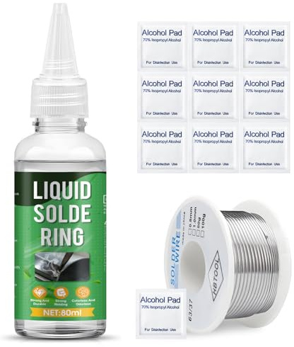 Flux para Soldar Estaño, Flux Liquido, Estaño para Soldar Electronica, Líquido Pasta Para Soldar Estaño, Adecuado para BGA, IC, CPU, PCB, SMD, Reparación de Electrodomésticos, 80ML