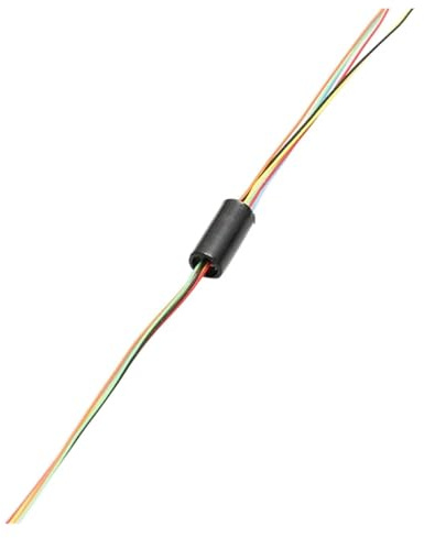 Conductive Slip Ring 2A 12-Channel 6-Channel, Wire Diameter 8mm 6mm, Compatible with mini hub Slip Rings, Rotary Connector(Dia.6mm 6CH 2A)