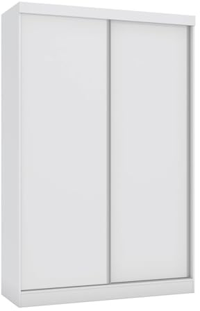 Befara Armario Puertas Correderas Reversibles Soyo, Blanco, 143 x 53 x 218 cm, Armario de Puertas correderas Reversibles de 143 x 53 x 218 cm