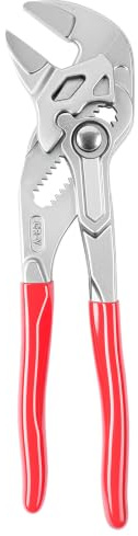 NUTKIT 180mm Water Pump Pliers, Adjustable Pliers Wrench with 40mm Wide Jaw