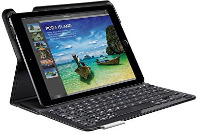 Logitech iPad Air Tastatur-Case (Type + mit kabelloser Tastatur und Bluetooth, QWERTZ Deutsches Tastatur-Layout) schwarz