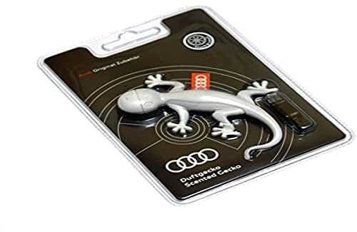 Audi 000087009A Gecko Air Freshener, Light Grey, Orange Fragrance