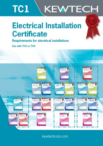 Kewtech Corporation TC1 Electrical Installation Certificate