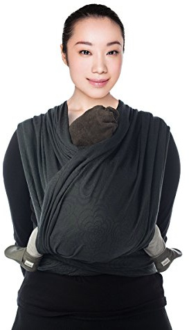 BB-Slen BDDBS 992-490 Babytragetuch aus Bio-Baumwolle, Moonshadow Jacquard, 490 cm