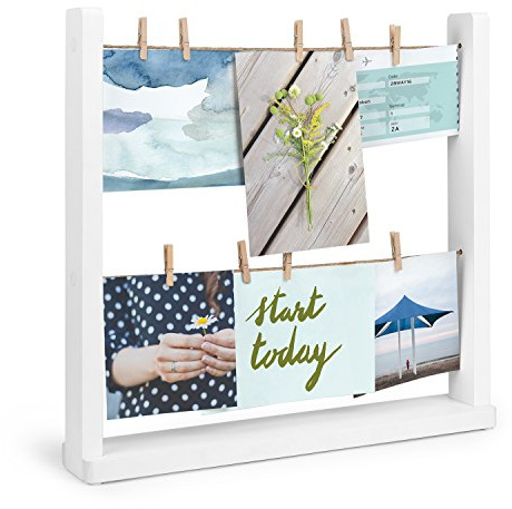 Umbra 1004415-660 Hangit Desk Photo Display, White, Desktop