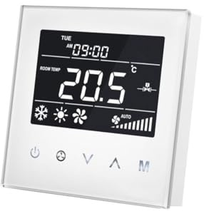 MCO Home Smart Fan Coil Thermostat fur 4 Leitungsrohre, 230 V, weiß, MH8-FC4