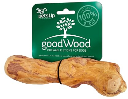 GOODWOOD - Kauknochen Medium - Kaffeeholz - für mittelgroße Hunde - natürliche Zahnpflege, beugt Zahnstein & Zahnfleischerkrankungen vor - 100% natürlich & koffeinfrei - handgemacht & langlebig