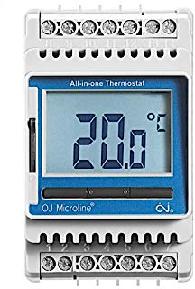 Mi-Heat ETN4-1999 Thermostat für DIN-Schiene, Temperaturregler für Frostschutz-Systeme, elektrische Begleitheizung, Freiflächenheizung und Außenbereiche