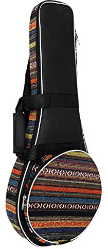 Generic Mandolino Gig Bag Vintage Oxford-Tuch Mandoline weiche Tasche mit Tragegriff verstellbarer Schultergurt Aufbewahrungszubehör Tasche