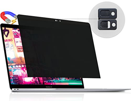 Peslv Privacy Screen MacBook Air 13 Inch (2018-2020, M1) & Pro in (2016-2020, M1), Magnetic Removable Anti Blue Light Glare Filter Protector with Camera Cover for Mac 13In Laptop