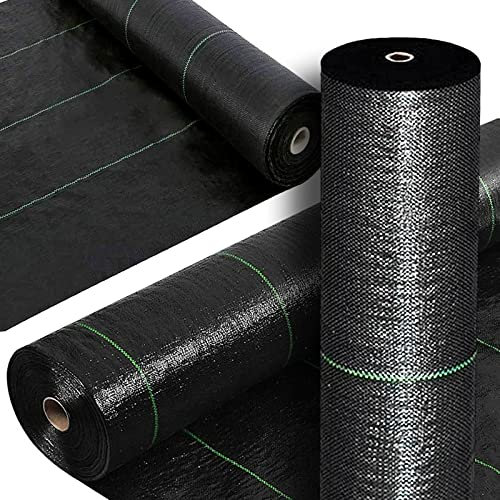CoolGadget 100 m² Unkrautvlies auf Rolle [Gartenvlies, Unkrautfolie, Schutzvlies] gegen Unkraut [Reißfest, Wasserdurchlässig] Beet, Hochbeet Unkrautsperre