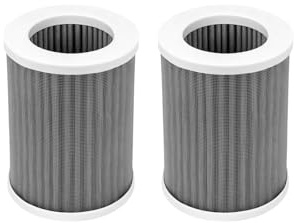 Nispira 3-in-1 True HEPA with Activated Carbon Replacement Filters Compatible with Purezone Mini Portable Air Purifier (PEPERSAP), 2 Packs