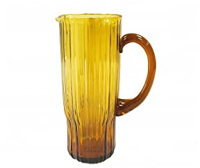 CARAFFA PLISSE' AMBRA VETRO 51072