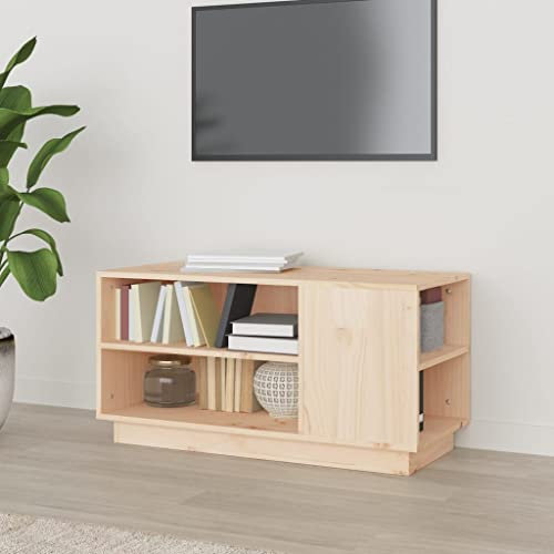 RAUGAJ Entertainment-Zentren & TV-Schrank-TV-Schrank 80x35x40,5 cm Massivholz Kiefer-Möbel