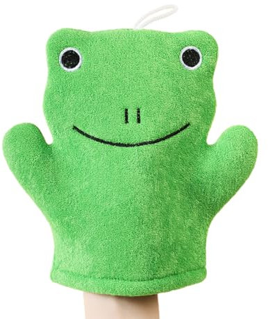 EBHO Waschhandschuh Kinder Waschhandschuh mit Tiermotiv Waschlappen Baby für die Badewanne Badewannenspielzeug für fröhlichen Badespaß Weicher Handtuchfrottee