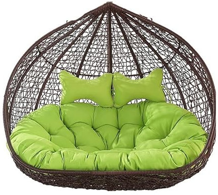 AZVFLY Hängesessel Kissen, Twin Sitzkissen Hängesessel 2 Personen, Ultra Dick Anti-Verformung Auflagen Polster für Schwingsessel, Outdoor Indoor HäNgesessel Polsterauflage