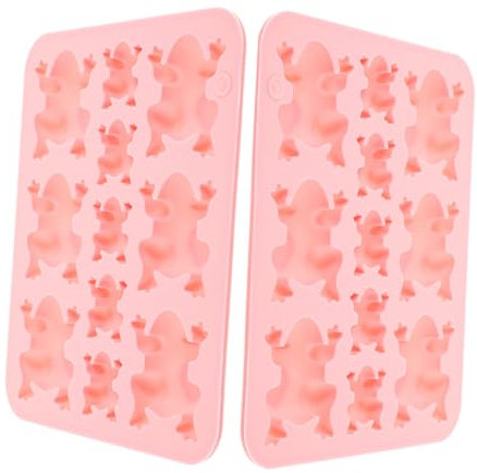 PHENOFICE 2stücke Frosch Silikonform Verschiedene Antihaft Diy Backform Für Schokolade Fondant Süßigkeiten Kuchen Dekoration Bpa-frei Lebensmittelecht Für Dessert Und Jelly