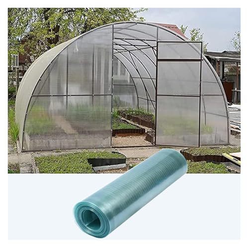 Feuille de toiture en polycarbonate transparent pour serre, panneaux d'éclairage du jour, film en fibre de verre résistant aux chocs et aux UV pour jardin extérieur (1 x 20 m)