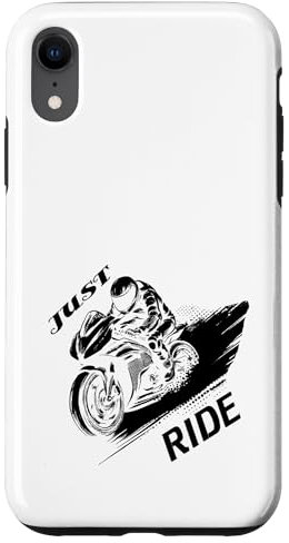 Carcasa para iPhone XR Motocicleta camiseta motero sudadera con capucha moto motorista funda para teléfono móvil
