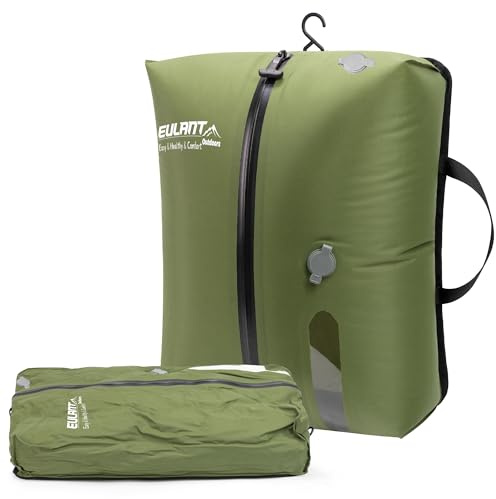 EULANT Riutilizzabili Sacchetti Sottovuoto in TPU per Viaggi, Borsa da Compressione Sottovuoto con Cerniera Ermetica IP67 per Valigie/Bagagli/Zaini, Impermeabili e Salvaspazio, 43,5x33x15cm