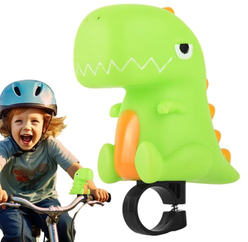 Motorradklingel – Dinosaurier Fahrradhupe | Lustige Hupe für Kinder, drücken Sie die Fahrradhupe, ideal für Familienausflüge, bringt Spaß und Sicherheit auf Ihr Abenteuer