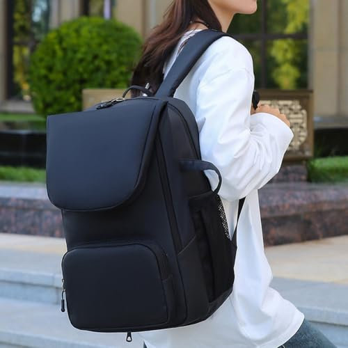 EasyByMall Tennistasche, großer Tennisrucksack, große Tennistaschen für Tennisschläger, Pickleball-Paddel, Badmintonschläger, Squashschläger, Bälle (schwarz)