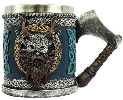 LearnLyrics Gothic Bierkrug, Retro-Bierkrug, 450 ml, Gothic-Bierkrug, großes Fassungsvermögen, multifunktionaler Teebecher für Mutter, Vater, Freunde