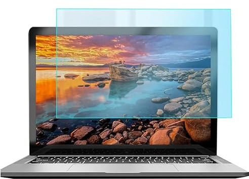 PXAMORTEL Computer Privacy Screen Filter, Laptop Matte Anti-Reflective Soft Film,Sticky Blue Light Blocking Screen Protector,11.6-27,Protect Eyesight(B,19(16:10)(410 * 256mm))