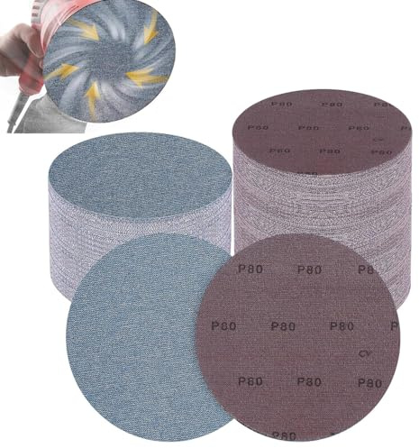 25 Stück Schleifgitter 225mm Klett 80 körnung Schleifpapier Netz Rund | Effiziente Staubentfernung Schleifpads für Trockenbauschleifer, Schleifgiraffe, Exzenterschleifer(Keramik)