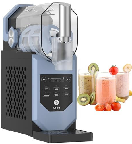 WUDLi Smoothie Maker, 2L Frozen Smoothie Machine, Smoothie Blender avec écran Tactile LCD et égouttoir Amovible pour hôtels, Bars et cafés