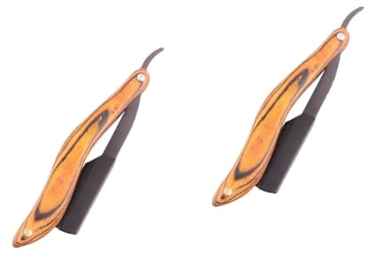 BESTYASH 2 Piezas maquinilla de afeitar hoja única acero afeitadoras maquinillas de afeitar Herramientas de manual para hombres herramientas de accesorios de madera