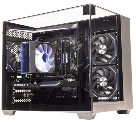 GTR Gaming PC | Ryzen 7 5700X | GeForce RTX 5060 Ti 8GB | 32GB DDR4 3600MHz | 1TB NVMe SSD | 750W 80+ Bronze PSU | ARGB Case | Wi-Fi | Windows 11 Home