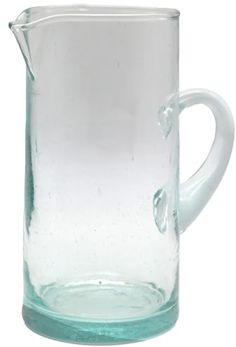 Glas karaff juicekaraff – vattenkaraff 1 liter vatten glaskaraff | klar med handtag