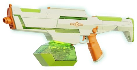 SplatRBall SRB1300 Skyglow Blaster Kit - Full Auto | Full-Auto Gel Blaster - 12 Rounds Per Second - Rechargeable Battery Included