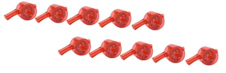 SUPVOX Silbato Luminoso De Fiesta Luces Led Para Ambiente Festivo, Tamaño Compacto, Plástico Seguro, Juguete Silbato Portátil Para Adultos y Niños, Pack De 12 Unidades Colores Aleatorios