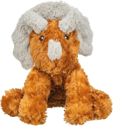 TRIXIE Sitzendes Dinosaurier-Plüschspielzeug für Hunde | Weiches recyceltes Plüschtier zum sanften Spielen und Kuscheln | Umweltfreundliches Spielzeug ohne Quietschen | Bequemes Indoor-Spielzeug für