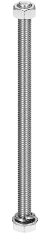 QUARKZMAN Tornillos Cabeza Hexagonal M10 X 200mm Acero Inoxidable 304 | 1 Juego, Con Tuercas Y Arandelas Planas Y Seguridad, Juego Completo Roscado Total Acabado Brillante, Para Hogar Máquinas