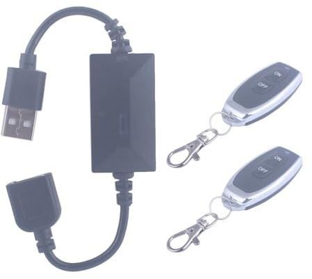 SUYUKUFU Interrupteur On Off USB Sans Fil Télécommande 3.6V-24V Commutateur | Interrupteur usb telecommande Compatible appareils DC 3.6V-24V, solution sans fil pour éclairage LED,ventilateur et bricolage