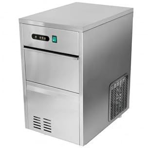 Máquina de hielo hueco profesional 25 kg/24h - Reserva 7 kg - Inox - R290 - Control digital