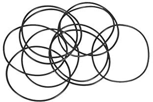 sourcing map 10 Stk.Nitrilkautschuk O-Ringe 35 mm AD 33 mm ID 1 mm Breite metrische Dichtung