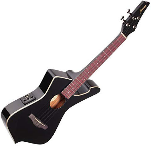 Ibanez UICT10-BK UIC Series Electro-acoustic Ukulele - Iceman - 4 String - Black