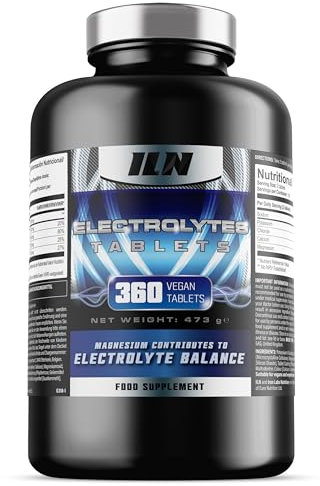 Elektrolyte Tabletten - 1500mg Elektrolyte (360 Tabletten - 180 Portionen) - für Keto geeignete Elektrolyt Ergänzung (Keto) - Vegan & Vegetarisch Electrolytes (360 Tabletten)