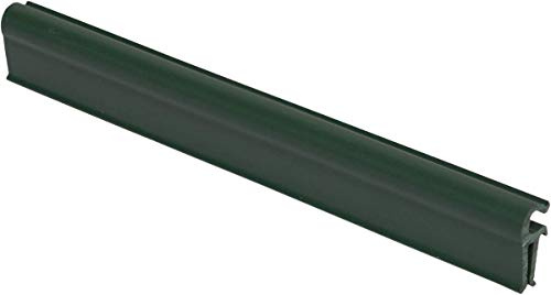 Thermoplast® 2X ENDCLIPS Befestigungsclips Klemmschienen für Sichtschutzstreifen 19cm x 20 STK Grün RAL 6005