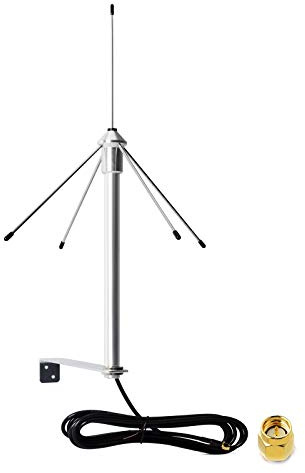 HYS 433 Mhz 3dbi Omni Antenna 50 Ohm GSM Antenna (9.8ft) RG58 Cavo coassiale SMA maschio e staffa di montaggio