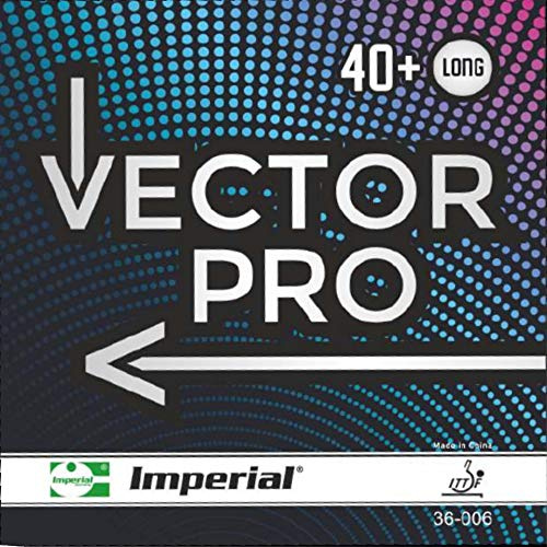 Imperial Vector Pro | Defensiv Tischtennisbelag | Lange Noppe | Wettkampf & Training | ITTF Zulassung